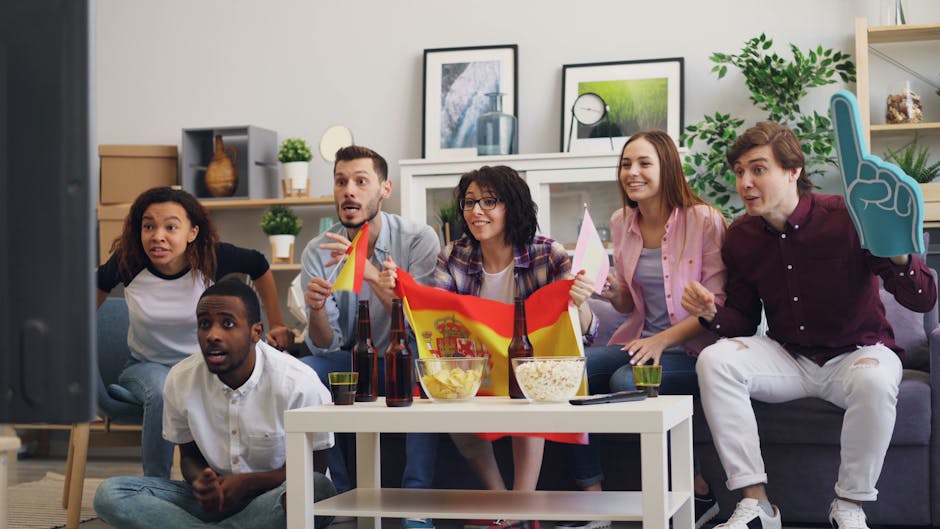 Diverse gaming community enjoying games together in a modern setting